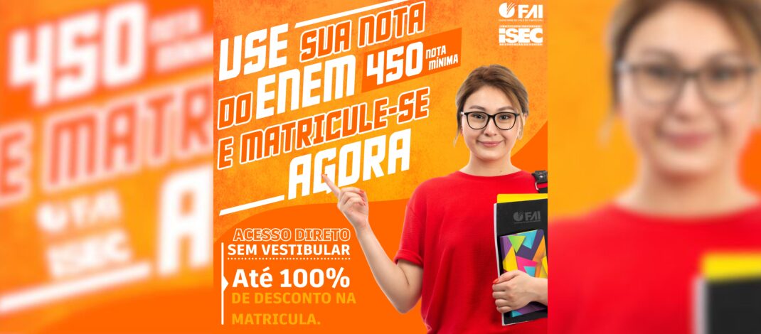 SUA NOTA DO ENEM VALE OURO